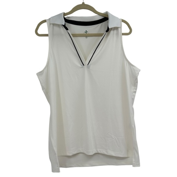 Tuckernuck Athletic Pickleball Gold Tanktop White And Navy Trim Size XL - Picture 1 of 4